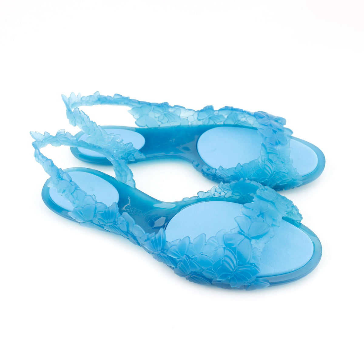 Neon blue sandals store